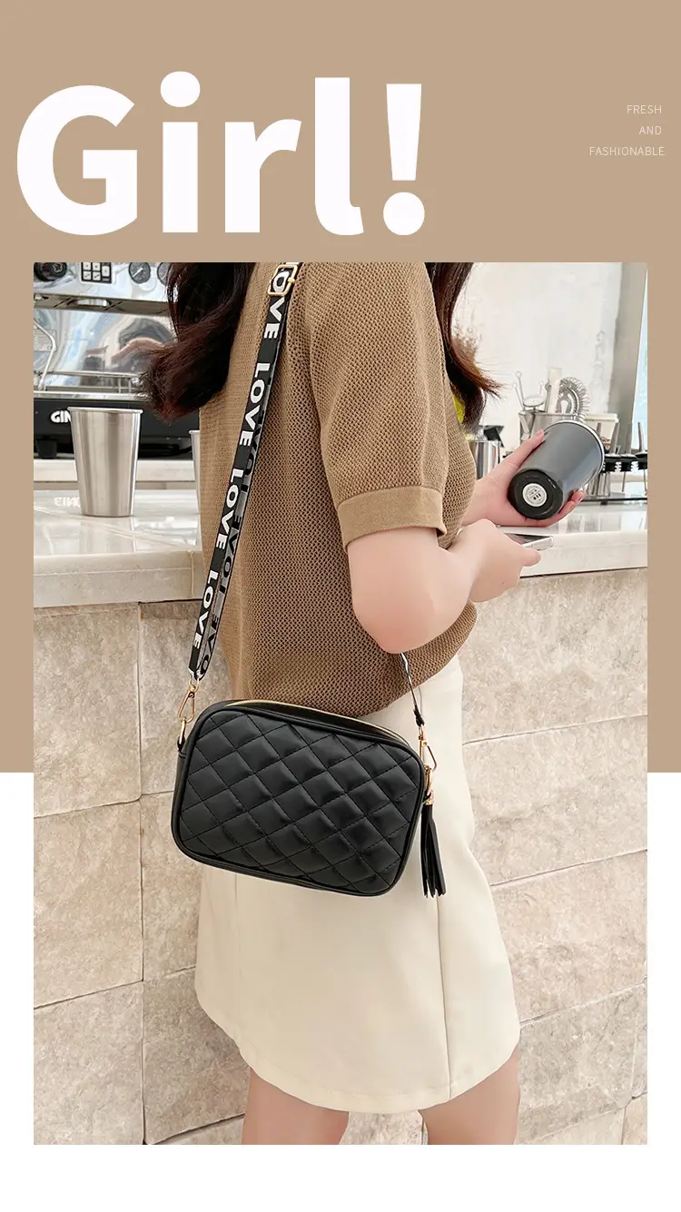 Women Rhombic Embroidered Crossbody Bag White 2023 — feature 1