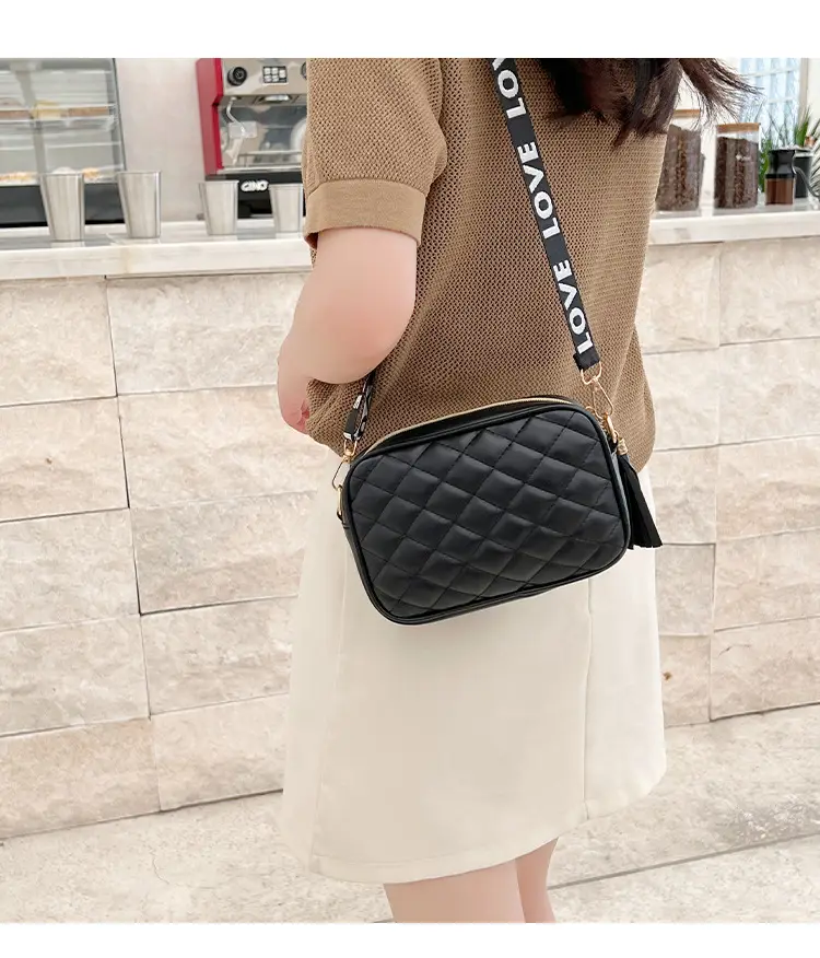Women Rhombic Embroidered Crossbody Bag White 2023 — feature 13