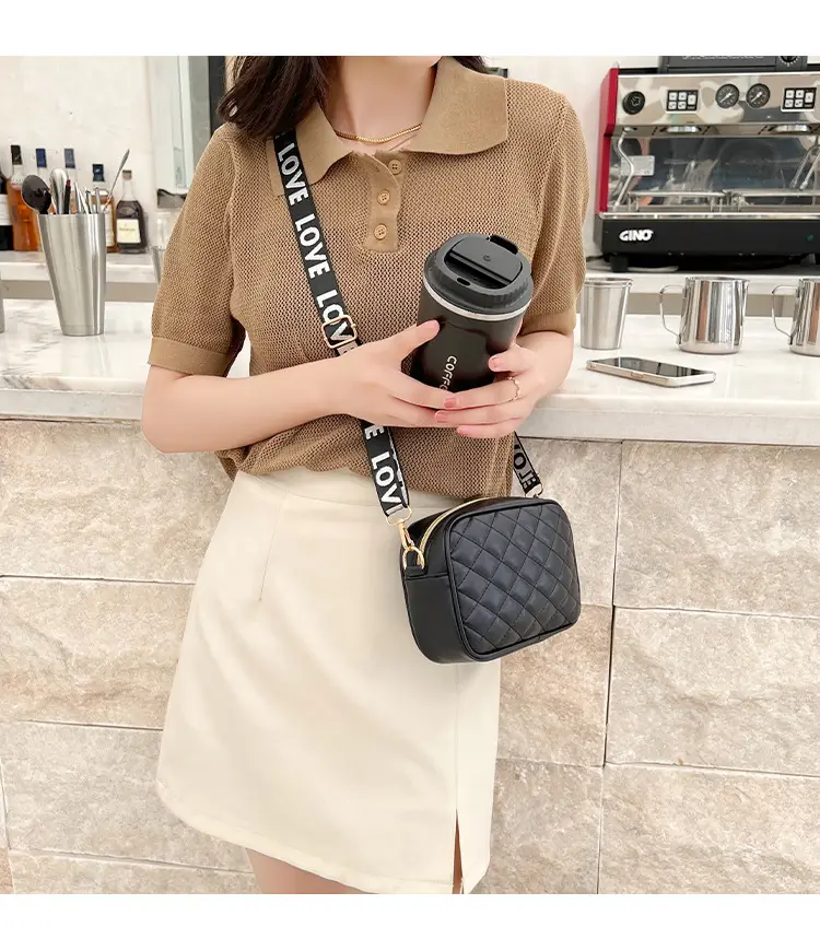 Women Rhombic Embroidered Crossbody Bag White 2023 — feature 16