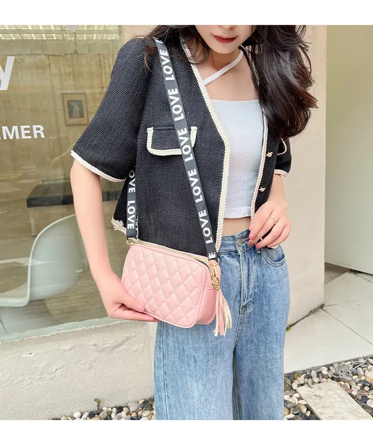 Women Rhombic Embroidered Crossbody Bag White 2023 — feature 19