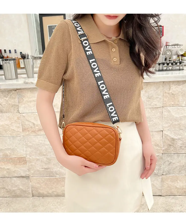 Women Rhombic Embroidered Crossbody Bag White 2023 — feature 24