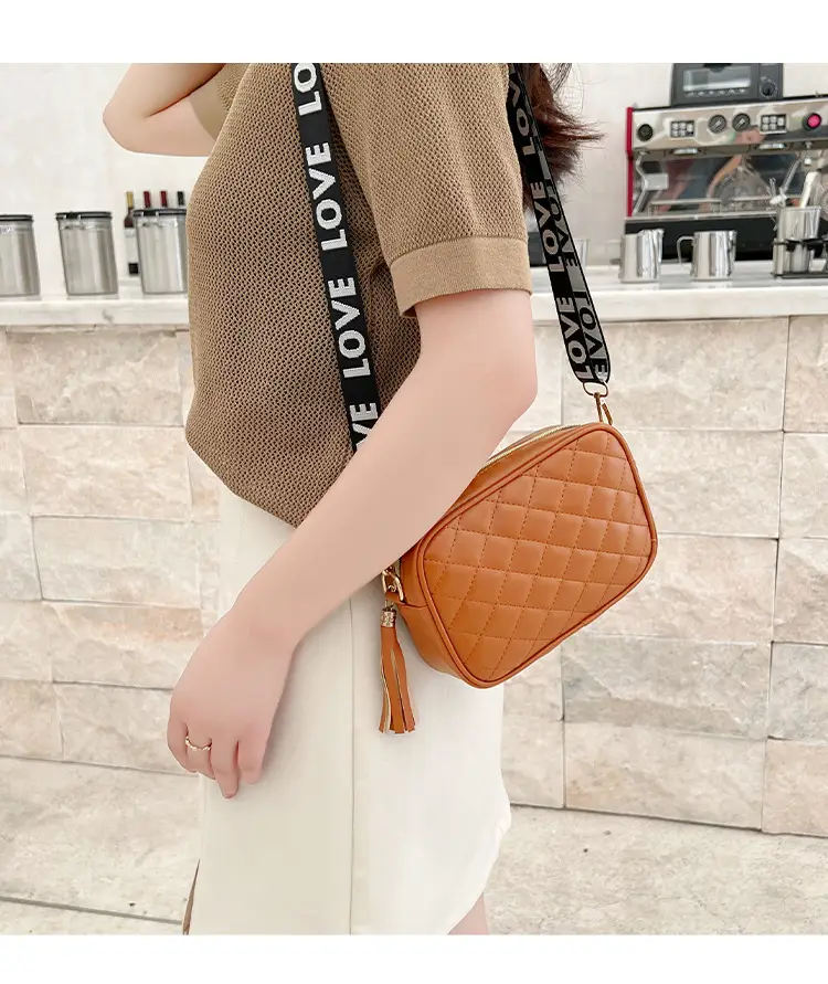 Women Rhombic Embroidered Crossbody Bag White 2023 — feature 25