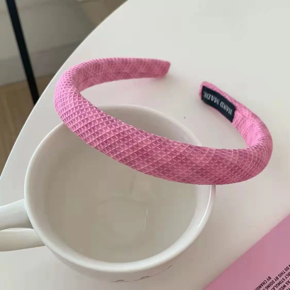 Pink Elastic Hair Band for All Match, Soft Non Slip, Stylish Headwear - Image 55
