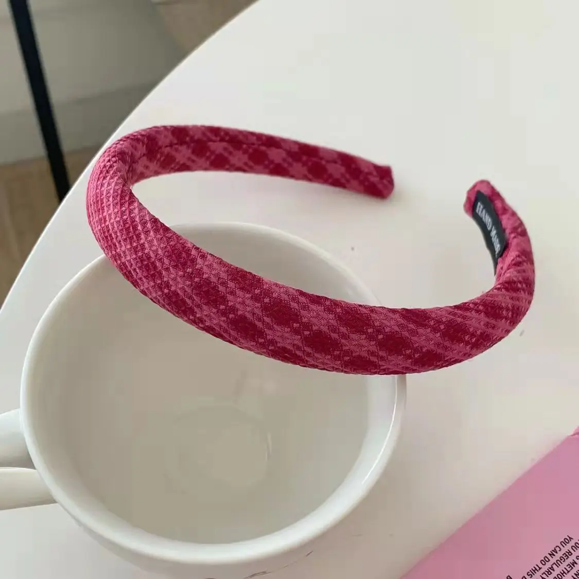 Pink Elastic Hair Band for All Match, Soft Non Slip, Stylish Headwear - Image 56