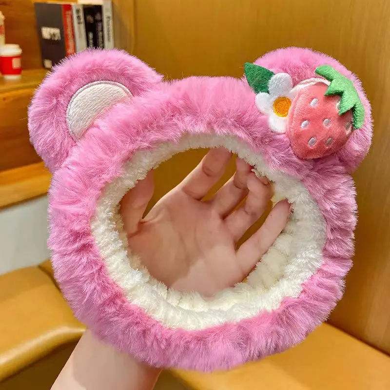 Korean Style Strawberry Bear Face Wash Hair Band Non-Slip Headband - Image 6