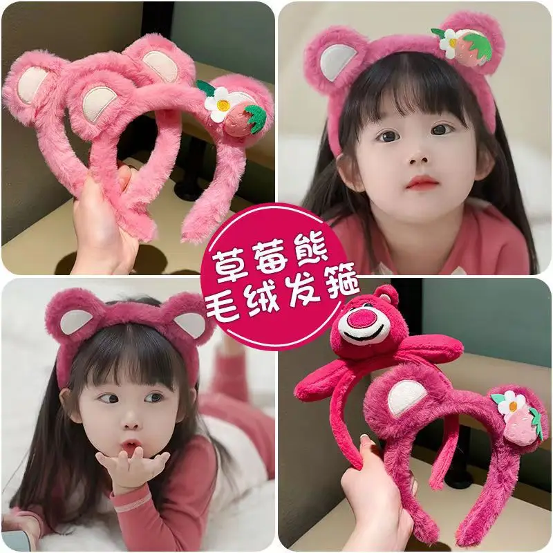 Korean Style Strawberry Bear Face Wash Hair Band Non-Slip Headband — feature 2