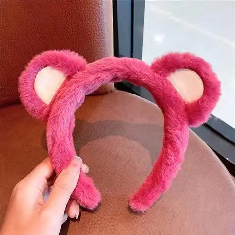 Korean Style Strawberry Bear Face Wash Hair Band Non-Slip Headband - Image 2