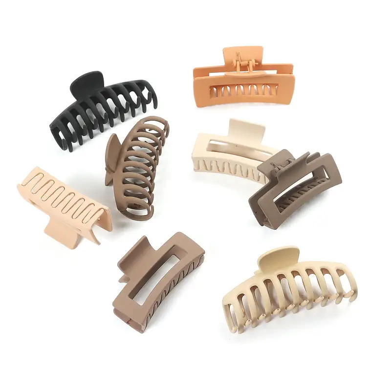 Cross-border Hair Clips Matte PS Claws Wholesale — feature 1