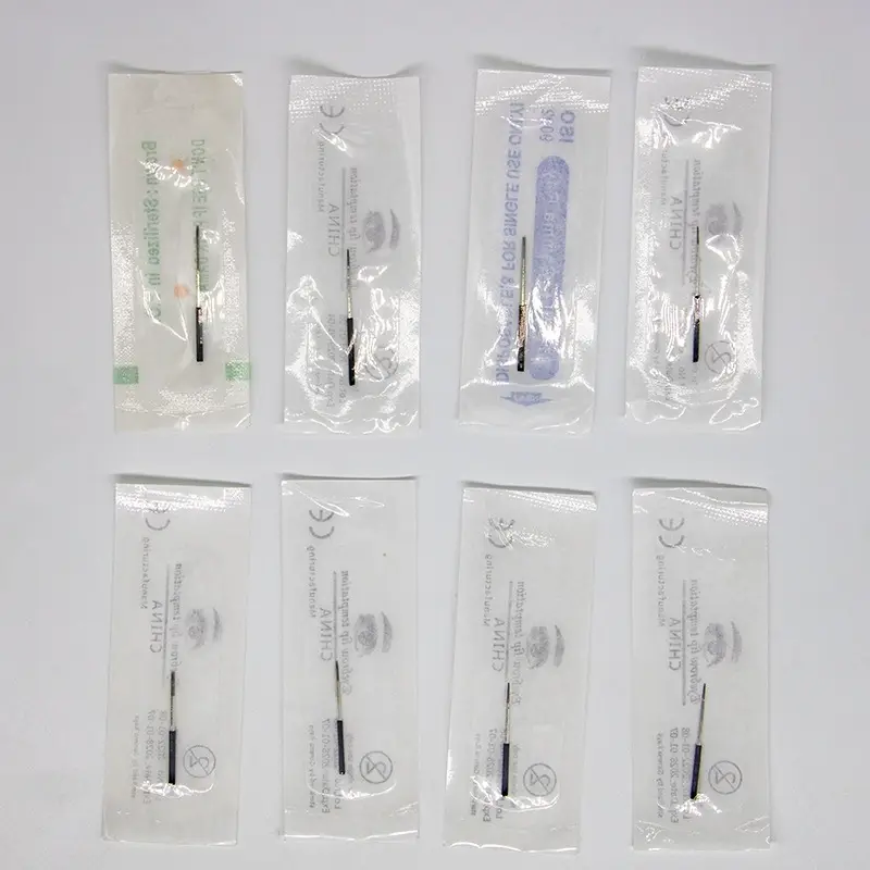 White Skin Round Three Eye Makeup Eyebrow Needle 21mm - Image 12