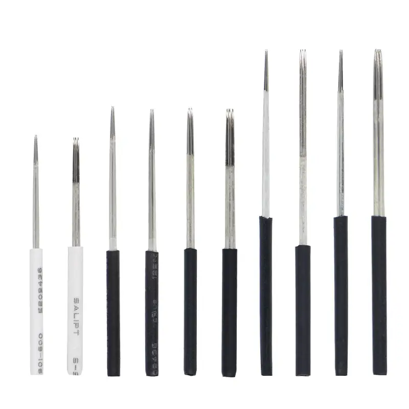 White Skin Round Three Eye Makeup Eyebrow Needle 21mm - Image 13