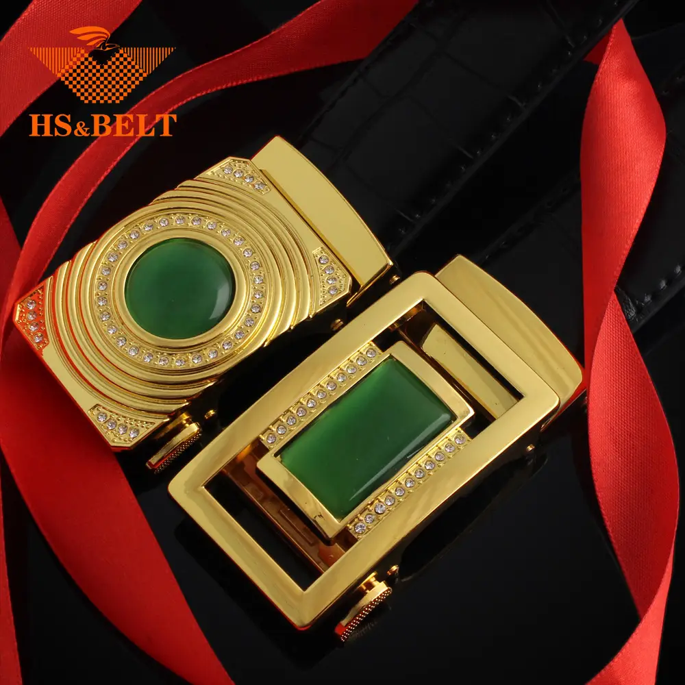 Men's Korean Style Belt with Jade & Gold Clasp - Image 8