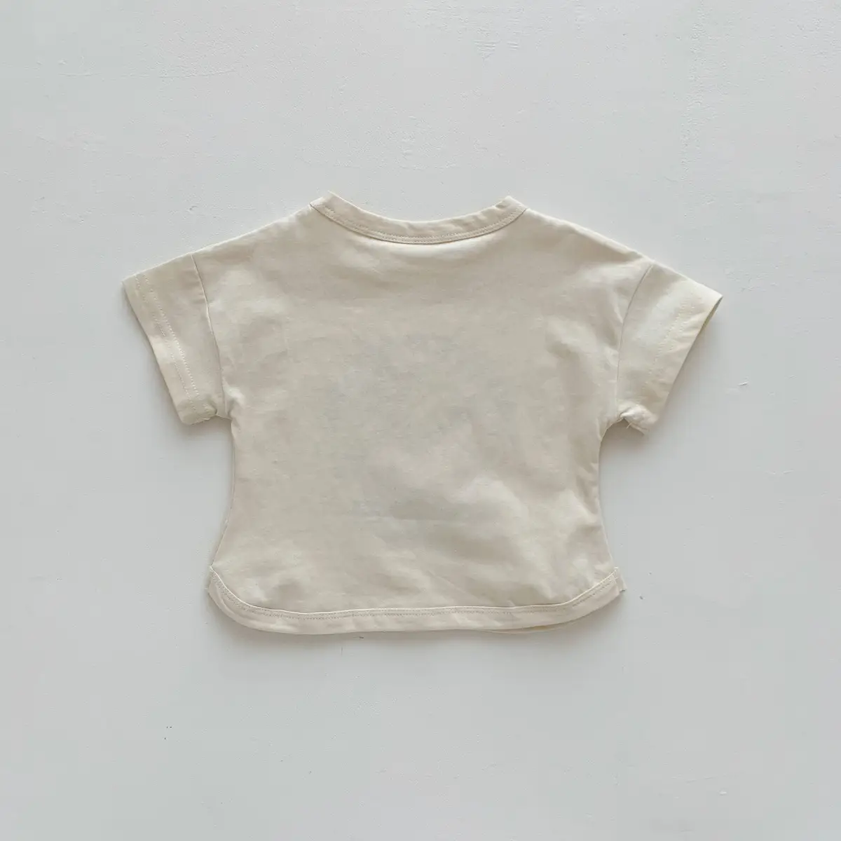 Winter Skate T-Shirt for Kids Girls Boys Cotton Cream — feature 26