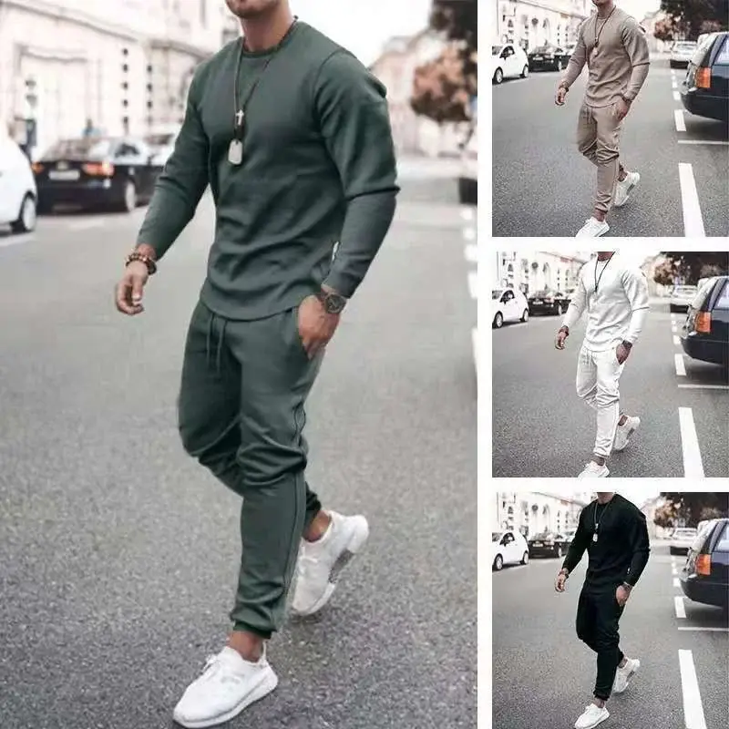 Men's White 2-Piece Casual Suit Spring Autumn 2023 — feature 11