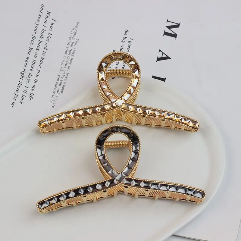 New Temperament Shark Clip Hairpin Clip Gold - Image 7
