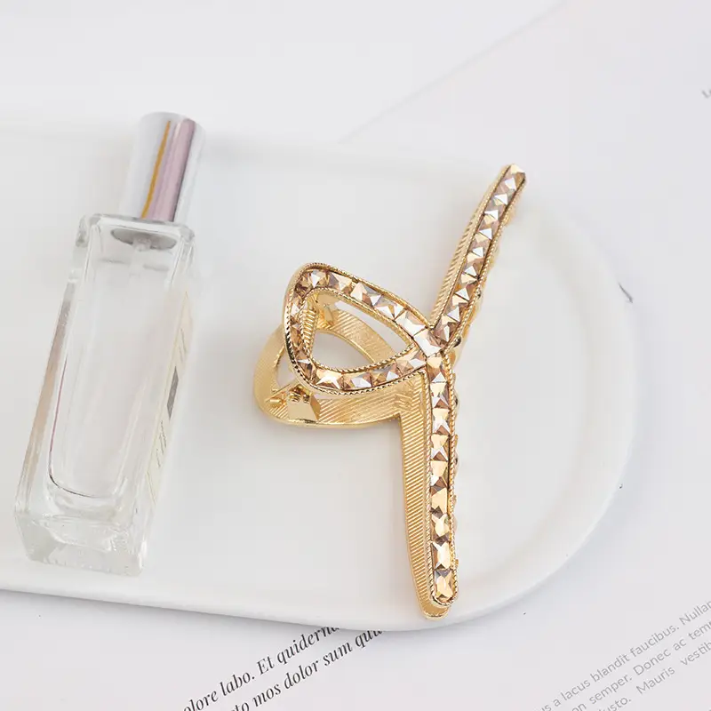 New Temperament Shark Clip Hairpin Clip Gold - Image 9