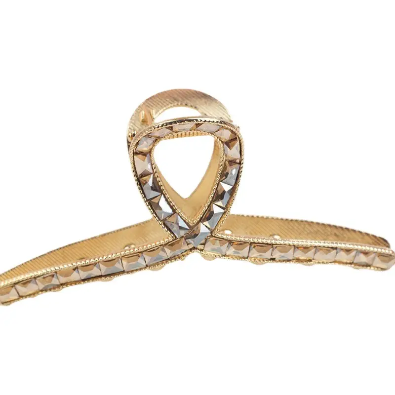 New Temperament Shark Clip Hairpin Clip Gold