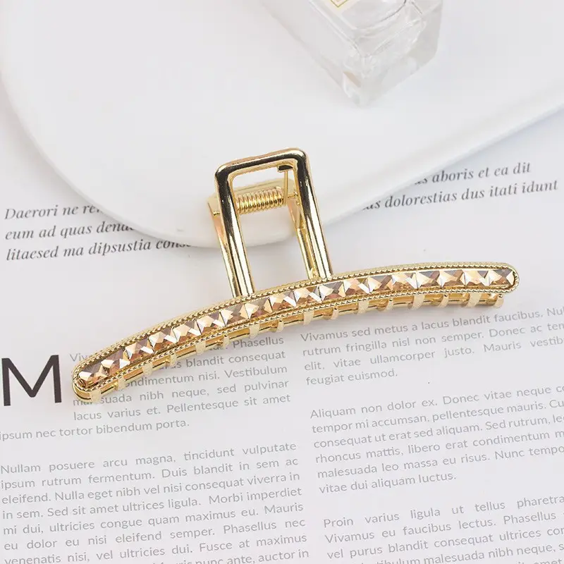 New Temperament Shark Clip Hairpin Clip Gold - Image 5