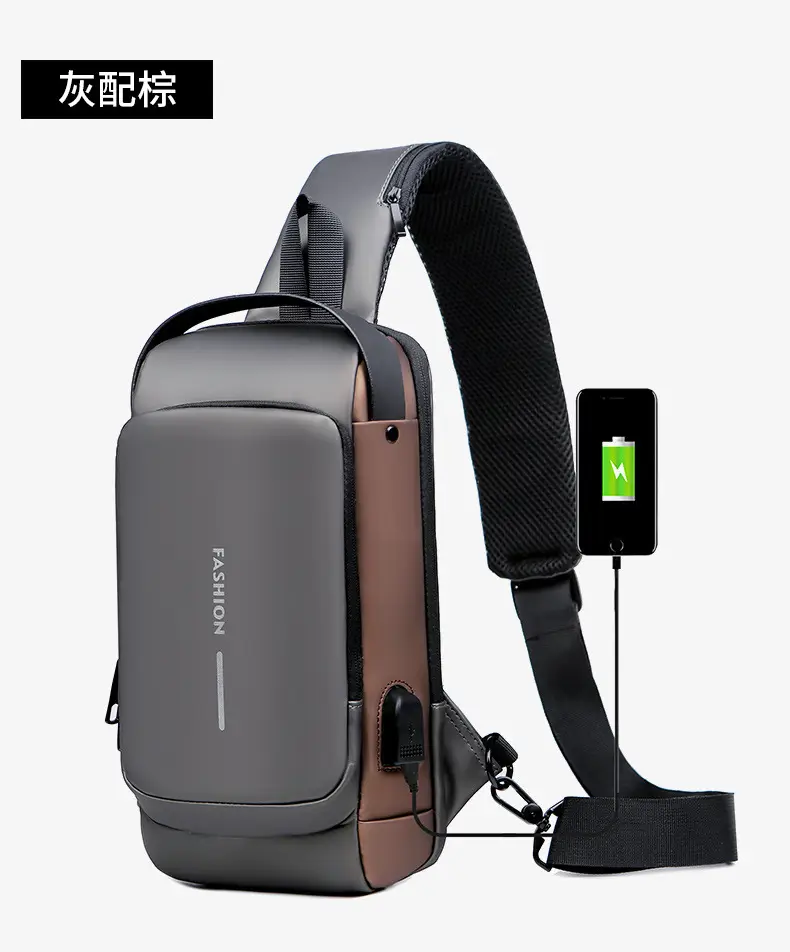 Men's Crossbody Bag Large Capacity Password Functional Shoulder Bag — feature 25