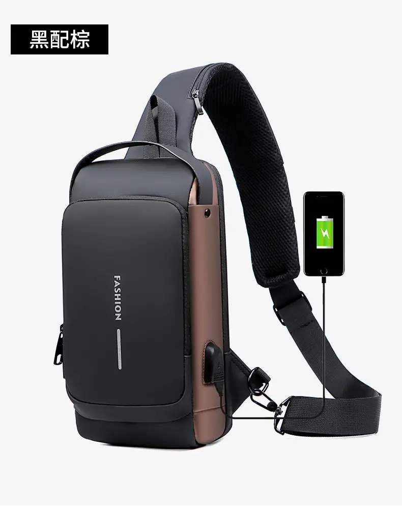 Men's Crossbody Bag Large Capacity Password Functional Shoulder Bag — feature 26