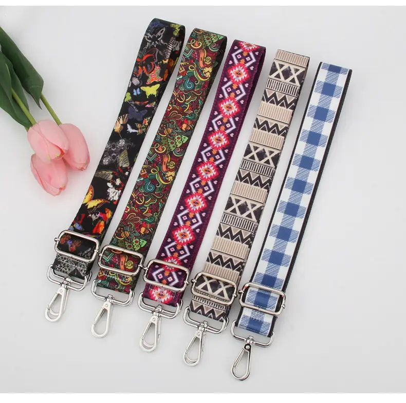 Ethnic Printed Crossbody Bag Strap Adjustable Multicolor — feature 16