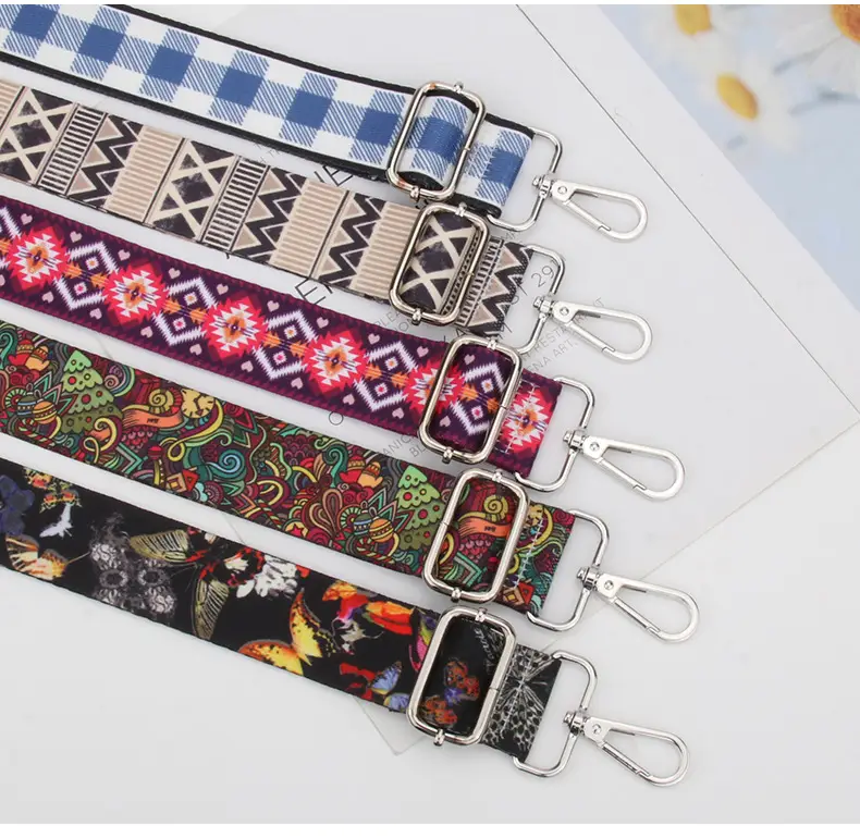 Ethnic Printed Crossbody Bag Strap Adjustable Multicolor — feature 17
