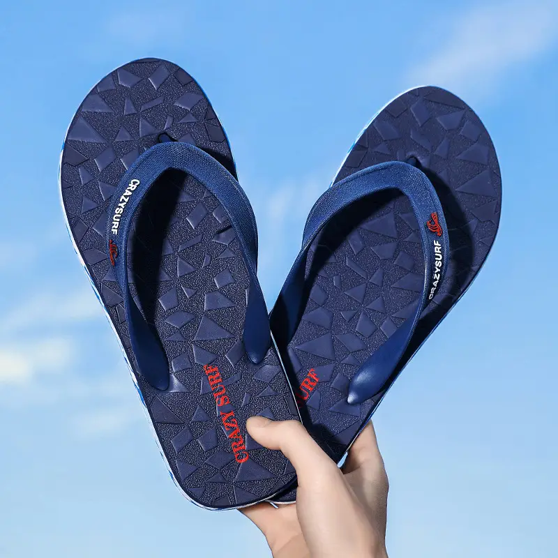 2023 Summer Casual Korean Slippers Blue Casual Flip Flops
