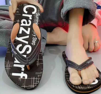 2023 Summer Casual Korean Slippers Blue Casual Flip Flops