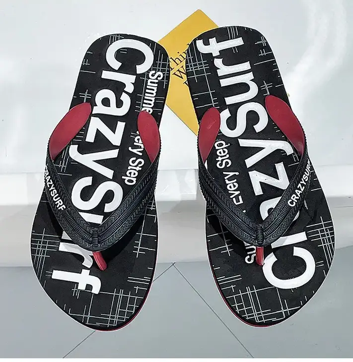 2023 Summer Casual Korean Slippers Blue Casual Flip Flops
