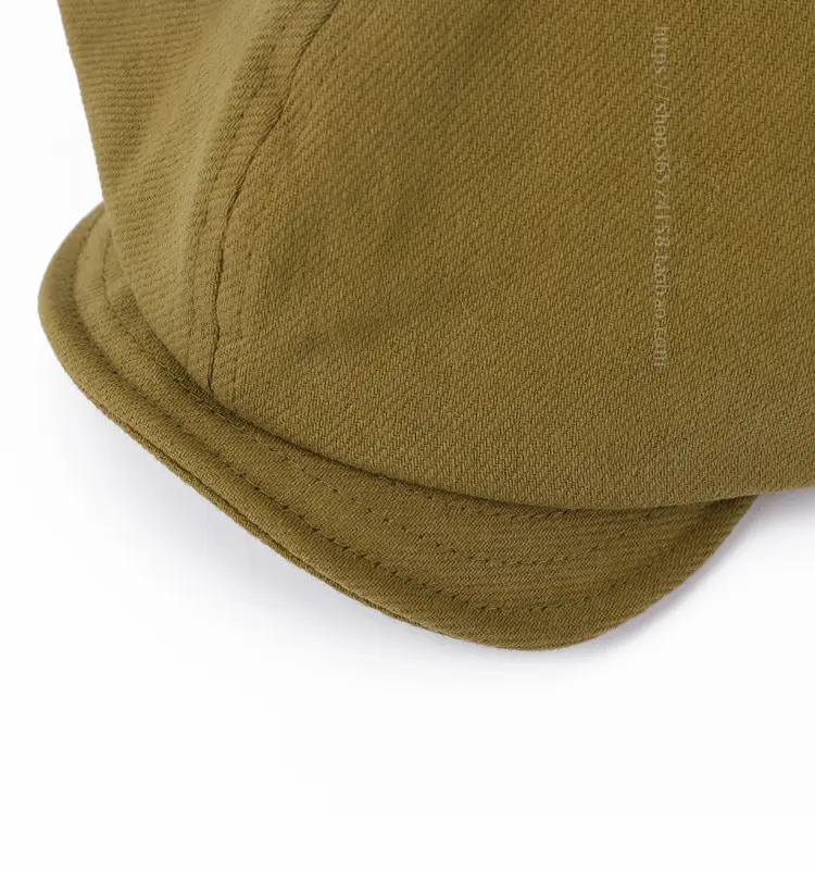 New Style Cap for Women Men Retro Big Head Face Showing Small Soft Eaves Solid Color Eight Artists Hat — feature 7