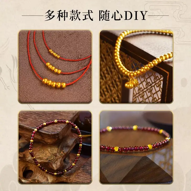 3D Hard Gold Transfer Beads 999 3d Round Pearlescent - Image 6