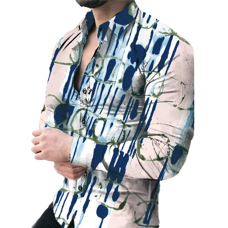 2026 Men's Black Paisley Digital Print Lapel Cardigan - Image 5