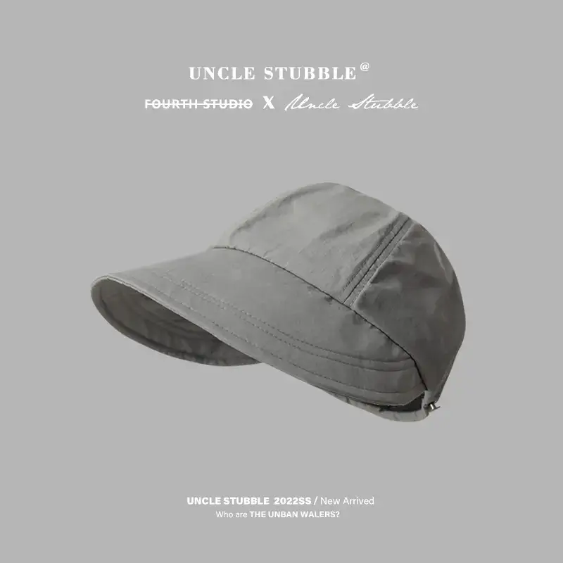 Men's Grey Fisherman Hat with Wide Brim - Image 3