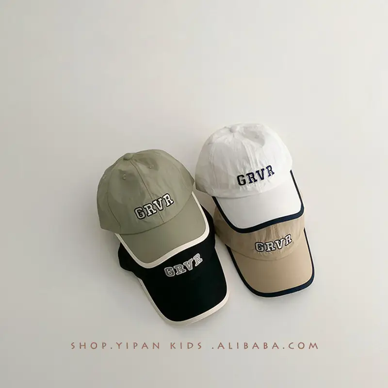 Green Embroidered Cap for Boys Girls