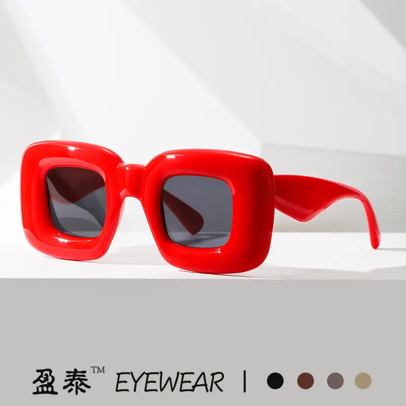 Square Catwalk Eyewear Black Y2K Sunglasses
