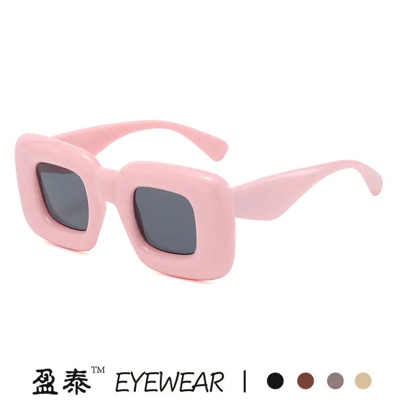 Square Catwalk Eyewear Black Y2K Sunglasses