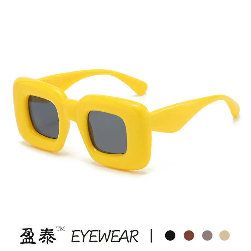 Square Catwalk Eyewear Black Y2K Sunglasses