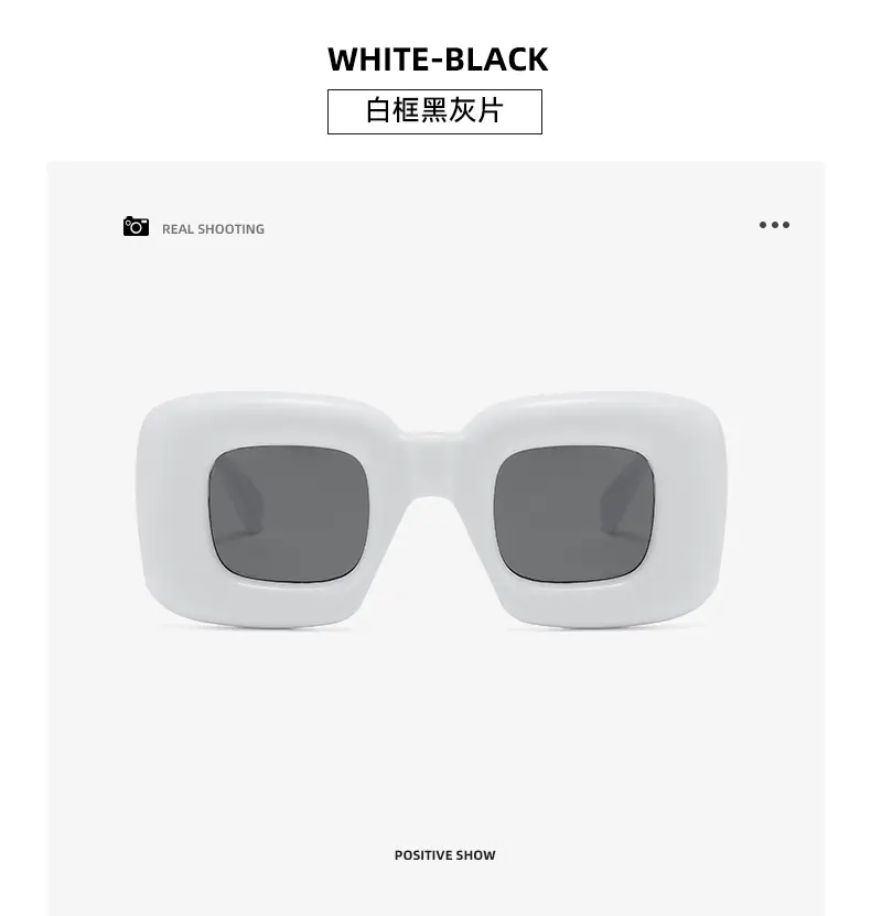 Square Catwalk Eyewear Black Y2K Sunglasses — feature 18