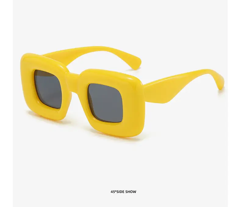 Square Catwalk Eyewear Black Y2K Sunglasses — feature 21