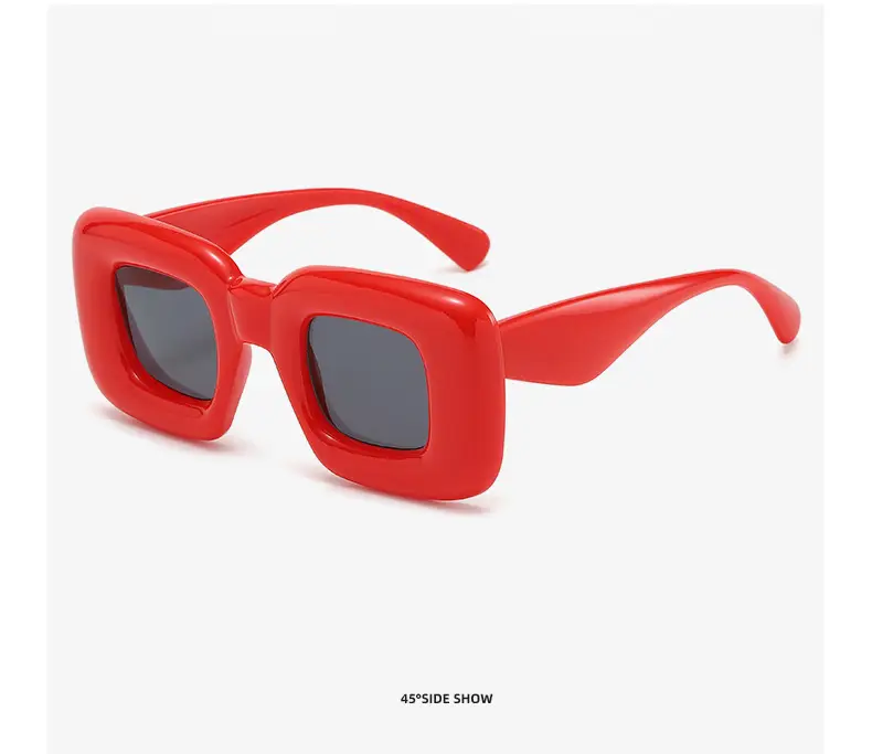 Square Catwalk Eyewear Black Y2K Sunglasses — feature 23