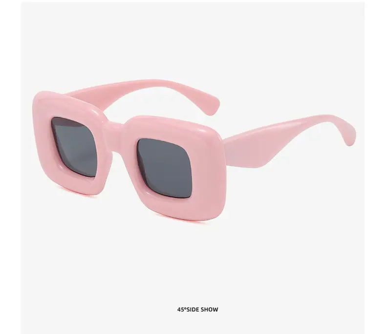 Square Catwalk Eyewear Black Y2K Sunglasses — feature 25