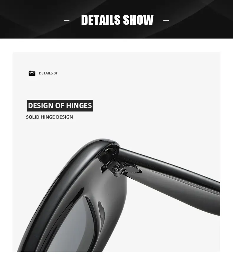 Square Catwalk Eyewear Black Y2K Sunglasses — feature 27