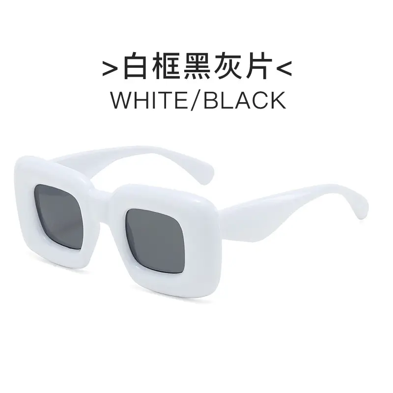 Square Catwalk Eyewear Black Y2K Sunglasses