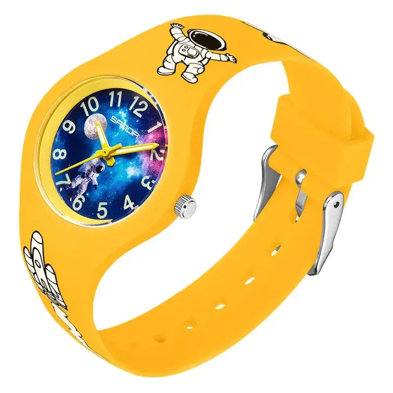 Sanda Cartoon Starry Sky Kids Silicone Watch