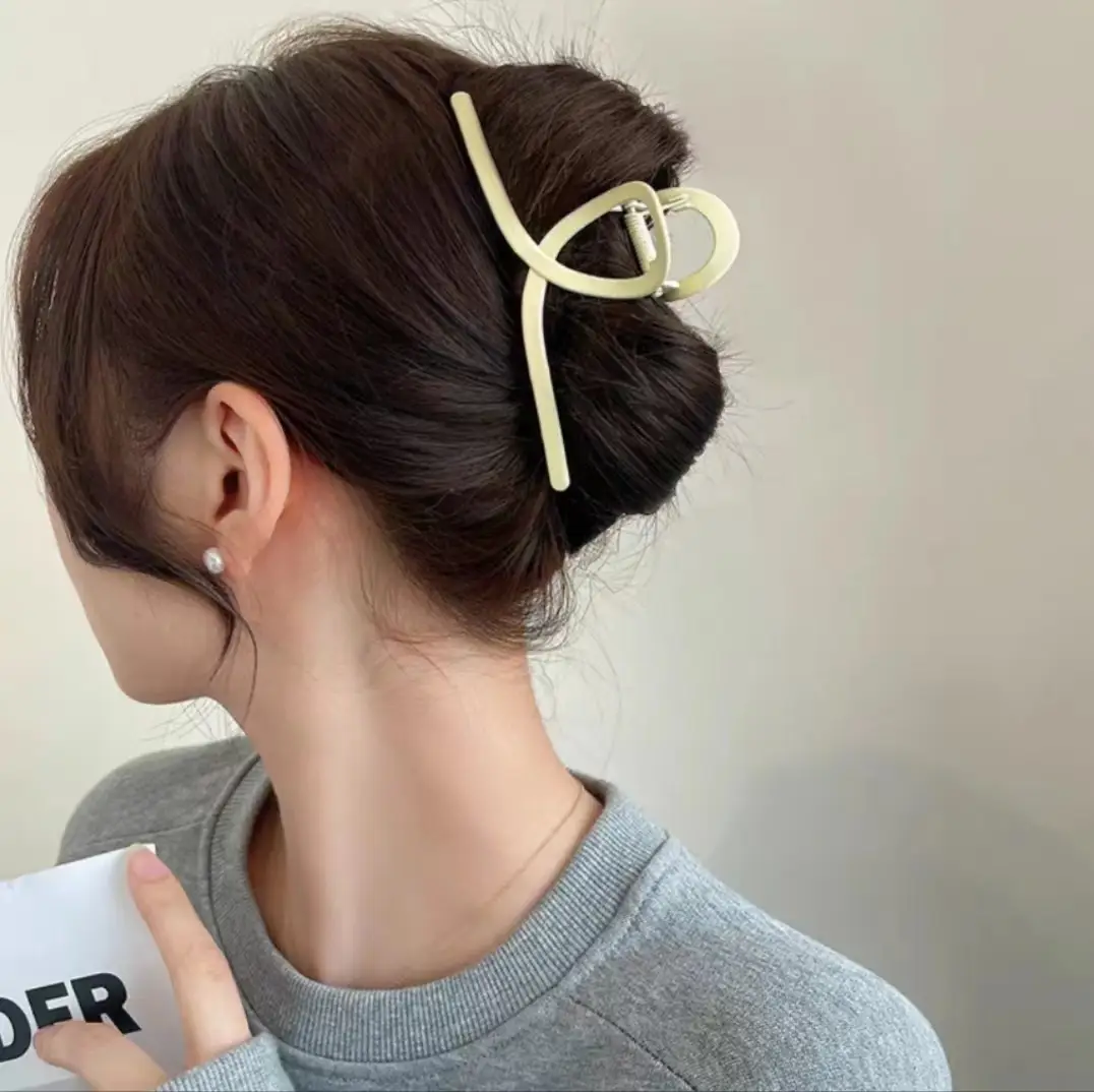 Women's Large Hairpin Clip Metal Brown Wholesale — feature 4
