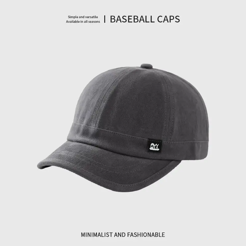 Men Beige Peaked Baseball Cap 912cm Height - Image 4