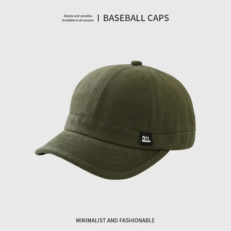 Men Beige Peaked Baseball Cap 912cm Height - Image 5