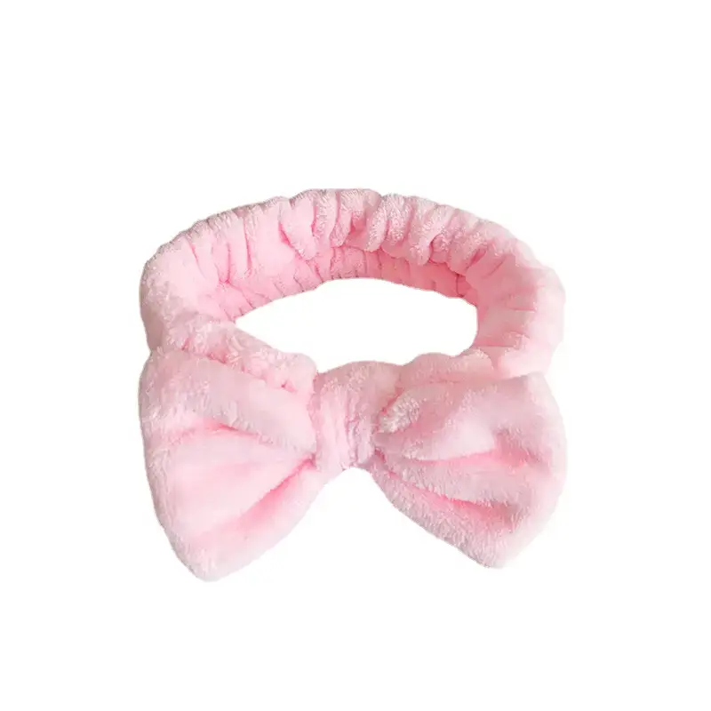 Plush Bow Hair Bands for Women Multi Color - Image 24