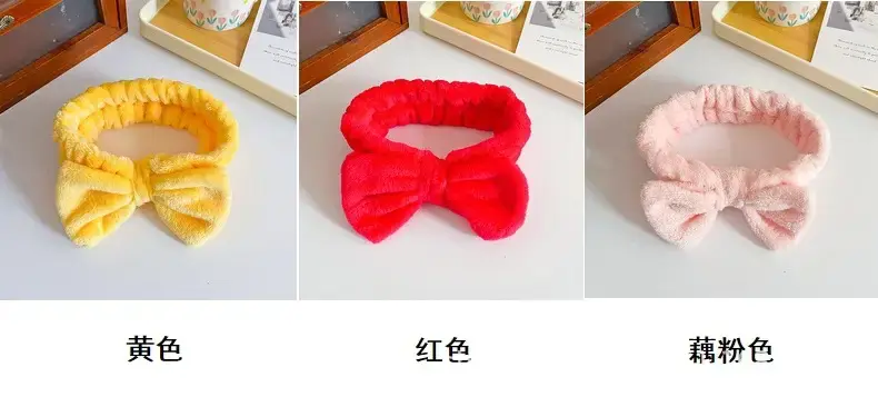 Plush Bow Hair Bands for Women Multi Color — feature 15