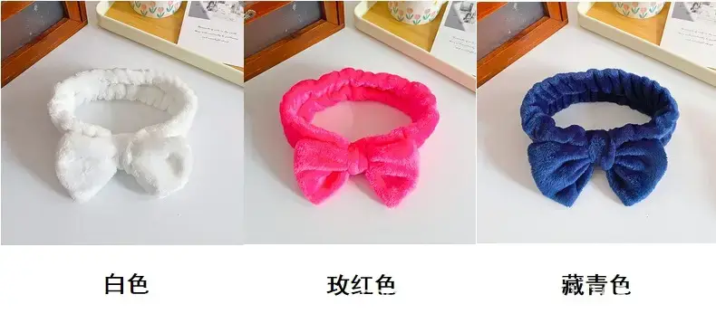 Plush Bow Hair Bands for Women Multi Color — feature 16