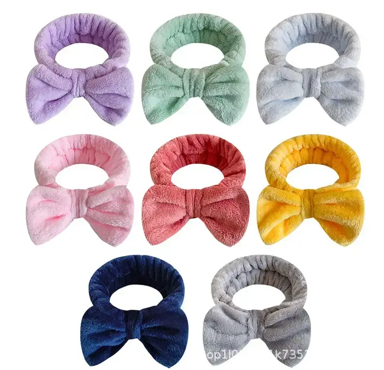 Plush Bow Hair Bands for Women Multi Color — feature 6